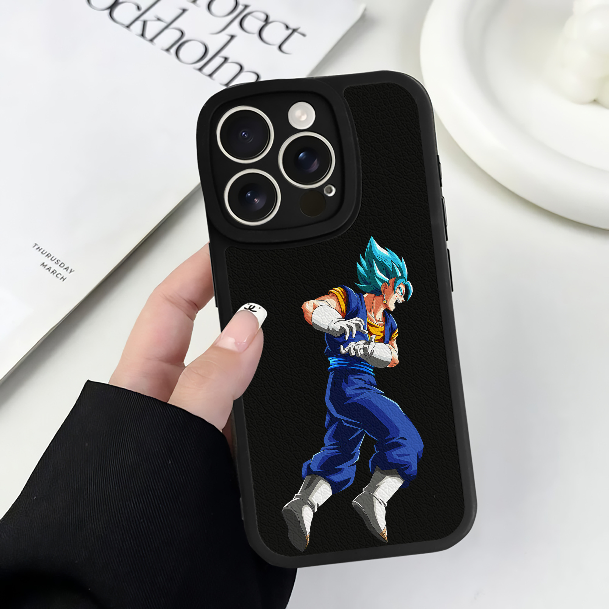 （画像用） ドラゴンボール ベジット DRAGON BALL Vegetto 【iPhone 16シリーズ対応】シリコンスマホケース（レザー調） 材質：シリコン
